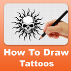 How to Draw tattoo - Step by Step icône