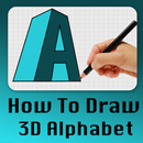 How to draw 3d Alphabet latters APK