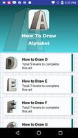 پوستر How to draw 3d Alphabet latters