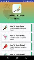How to Draw Birds Step by step Affiche