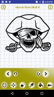 How to Draw Skulls tattoo Step by Step captura de pantalla 1