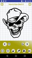 How to Draw Skulls tattoo Step by Step Screenshot 2