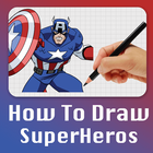 How to draw superheros 2017 icône