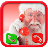 A call from santa claus prank icon