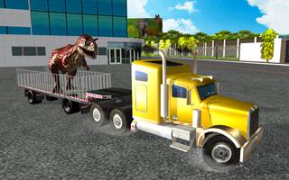 Salvaje Dino Camión Transporte Poster