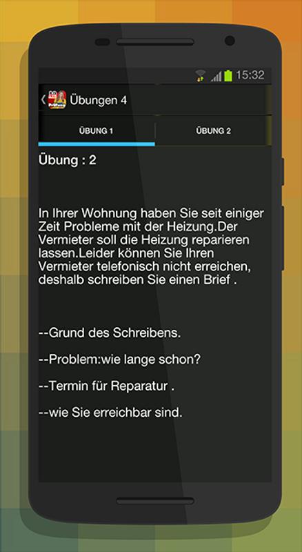 Schreiben A2 Zur Prüfung для андроид скачать Apk