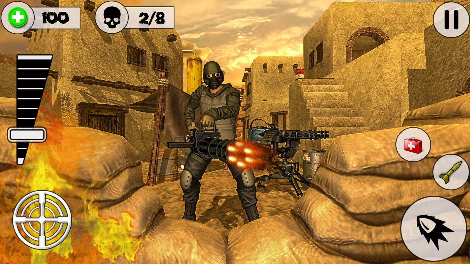 Android 用の 砂漠の嵐ガンシップ砲兵戦場 Fpsゲーム Apk をダウンロード