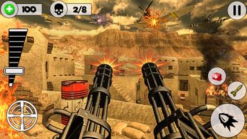 Desert Storm Gunship Gunner Battlefield: fps games screenshot 1