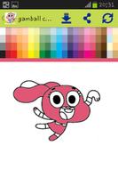 Gamball coloring for kids captura de pantalla 2