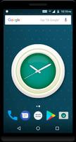 Teal Clock Live Wallpaper imagem de tela 2