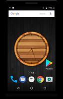 Wood Clock Live Wallpaper poster