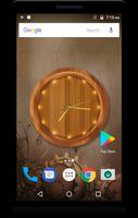 Wood Clock Live Wallpaper स्क्रीनशॉट 1