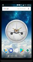 Airplane Clock Live Wallpaper Plakat