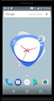 Blue Clock Live Wallpaper capture d'écran 2