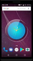 Cyan Clock Live Wallpaper 포스터