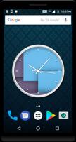 Cyan Clock Live Wallpaper تصوير الشاشة 1