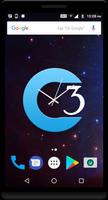 Cyan Clock Live Wallpaper screenshot 2