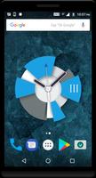 Cyan Clock Live Wallpaper تصوير الشاشة 3