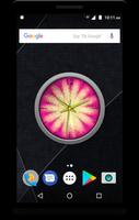 Glitter Clock Live Wallpaper capture d'écran 1