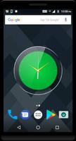 Green Clock Live Wallpaper capture d'écran 1