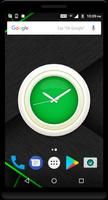 Green Clock Live Wallpaper capture d'écran 2