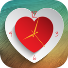 Heart Clock Live Wallpaper icône