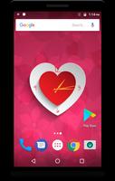 Heart Clock Live Wallpaper capture d'écran 3