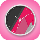 Magenta Clock Live Wallpaper icono
