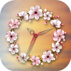 Sakura Clock Live Wallpaper icône