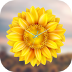 Sunflower Clock Live Wallpaper