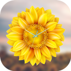 Sunflower Clock Live Wallpaper ikon