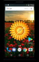 Sunflower Clock Live Wallpaper screenshot 2