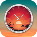 Sunset Clock Live Wallpaper APK