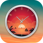 Sunset Clock Live Wallpaper icône