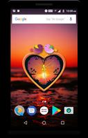 Sunset Clock Live Wallpaper Affiche