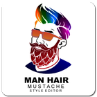 Man Hair Mustache Style Editor Pro icon