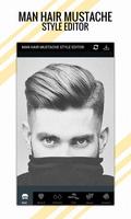 Man Hair Mustache Style Editor Pro Affiche