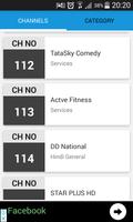 Channel List for Tata Sky India 2018 capture d'écran 3