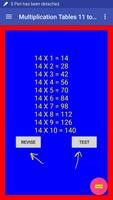 Multiplication Tables 11 to 20 screenshot 1