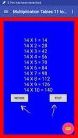 Multiplication Tables 11 to 20 Screenshot 1