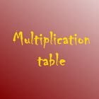 Multiplication table icon