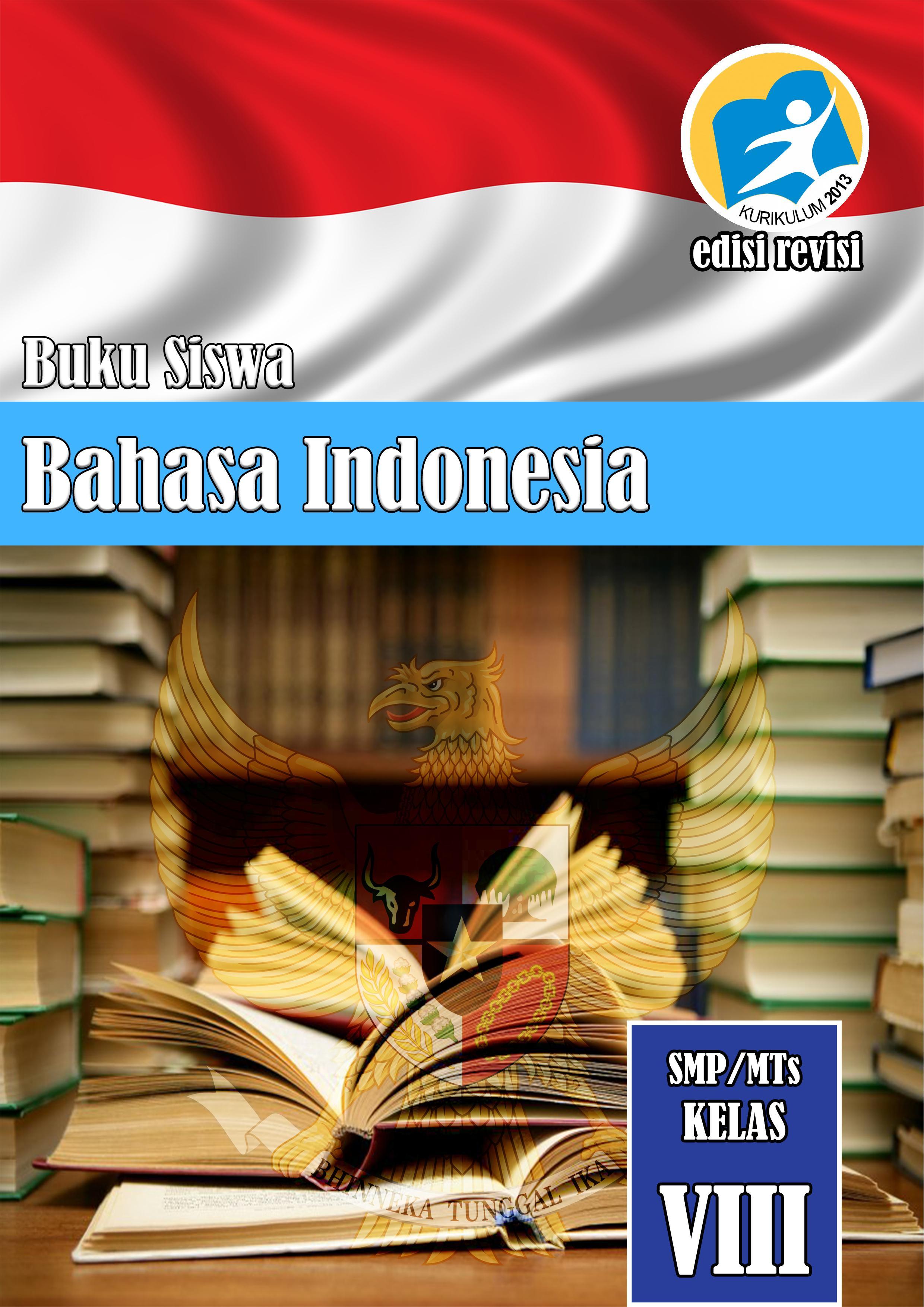 Buku Bahasa Indonesia untuk Siswa Kelas VIII poster