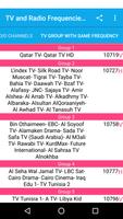 TV and Radio Frequencies on NileSat Satellite screenshot 1