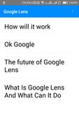 Brief Guide for google Lenses Affiche