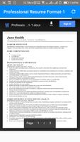 Free Resume Word Templates Easily Download screenshot 1