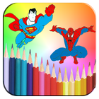 Coloring Book Superhero icon