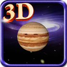 3D Jupiter Live Wallpaper icône