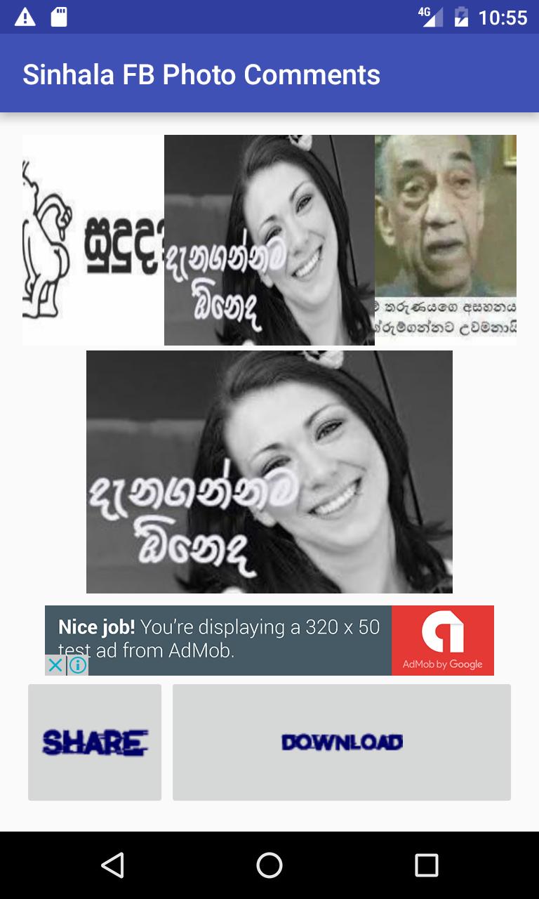 Sinhala FB Photo Comments APK pour Android Télécharger