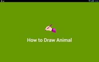 How To Draw Animals Cartoon پوسٹر