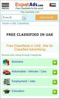 UAE Free Classifieds Dubai, Abu Dhabi, Sharjah Ads Affiche